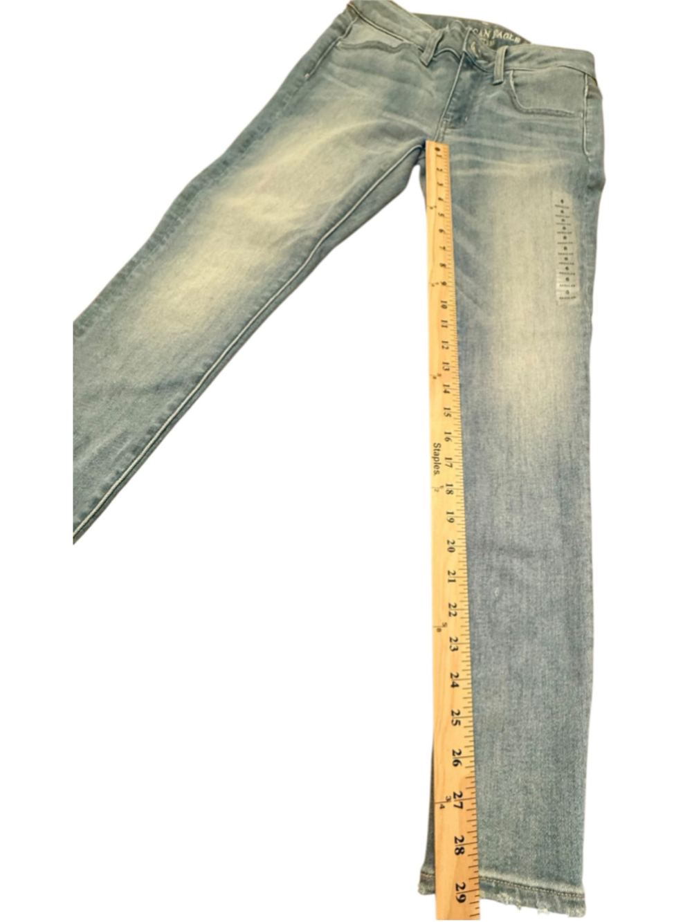 American Eagle Skinny Jeans Jeggings Size 6 Blue NWT - Picture 15 of 16